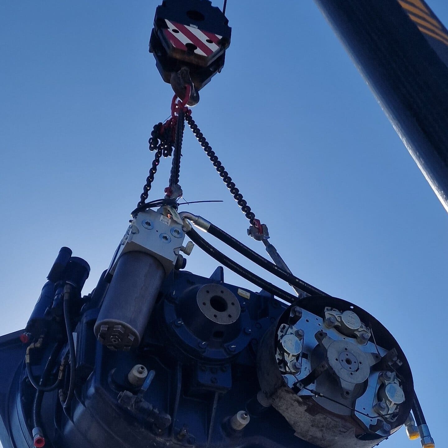 Rafale Energy technicians performing maintenance on wind turbines in Greece — island installation